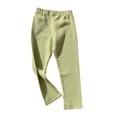 thumbnail image 1 of Pant Size 6 Girls Leggings Toddler Baby Girls Leggings Ribbed Ruffle No Print Tight Stocking Bottom Pants, 1 of 3
