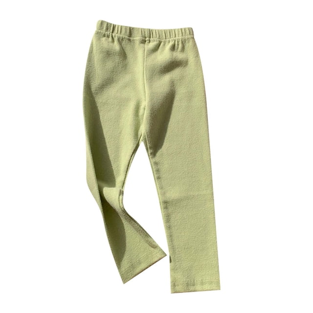 Pant Size 6 Girls Leggings Toddler Baby Girls Leggings Ribbed Ruffle No Print Tight Stocking Bottom Pants