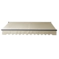 thumbnail image 3 of ALEKO Black Frame Retractable Home Patio Canopy Awning 12x10 ft, Ivory Color, 3 of 7