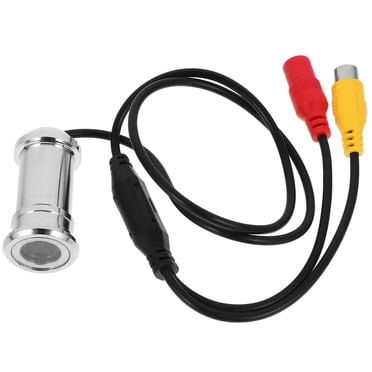 Miangastore 3.6mm Focus Lens 800TVL 1/4 Inch CMOS Video Sensor CCTV Mini Door Eye Hole Color Camera Pinhole Video Camera Support View Angle 90 Degree for Indoor Survelliance