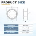 thumbnail image 2 of 30 Pcs M5x0.8mm Serrated Flange Hex Lock Nuts, 304 Stainless Steel Metric Nut, 2 of 6