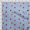 thumbnail image 3 of oneOone Tissu en Viscose Chiffon Imprimé Fraise par Yard 42 Pouces de Large, 3 of 4