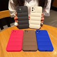 thumbnail image 1 of Down Jacket-Shaped 3D Phone Case for iPhone 14 Plus/13/12/11 Pro Max/XS Max/XR/8/7 Plus/SE3/SE2, Fashionable Solid Color Design with Soft Shock Absorption, Scratch & Fingerprint Resistance, Durable &, 1 of 5