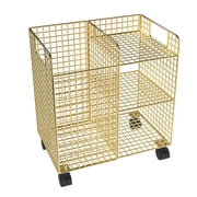 Wweixi Yoga Mat Storage Rack Metal Foam Yoga Black Holder Mat Block Roller Yoga Organizer Gold 60x30x63cm