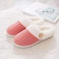 thumbnail image 4 of DPTALR Ladies Memory Foam Slippers Non-slip Rubber Bottom Ladies Home Slippers Warm Plush Lining Bedroom Comfortable Home Shoes, 4 of 5