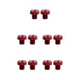 thumbnail image 3 of maskred 2 Pcs M10x1.25 Rétroviseurs Filetage Vis Boulons Bouchon Trou Rouge Positif 10mm 5Set, 3 of 6