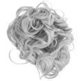 thumbnail image 1 of Bamboohart Perruque Peigne Rétro à Bourgeons de Fleurs Faux Chignons Faux Chignon Pince pour Chignon Bouclé Extension de Chignon Queue de Cheval Postiche Décoiffé Miss, 1 of 6