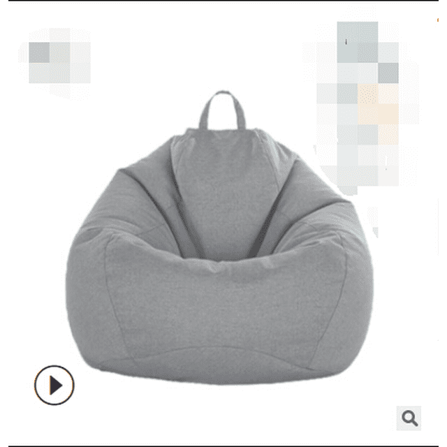Faithtur Solid Color Lazy Sofa Cover, No Filler Bean Bag Covers with Handle