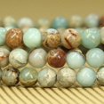 thumbnail image 3 of Bracelet Extensible Unisexe en Perles Rondes de 6 mm en Pierre Précieuse Serpentine Naturelle 7 Pouces, 3 of 5