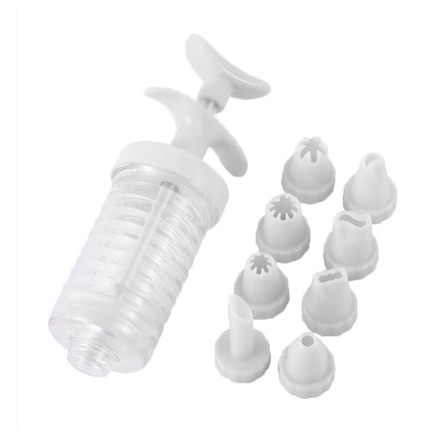 Pompotops Cookie Disc, Cookie Press, Classic Cookie Maker, Making Set With 8 Cake Tips And For DIY Cake Cookie Maker Decorating Clearance