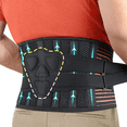 thumbnail image 2 of Lumbar Back Brace for Lower Back Pain Adjustable Lumbar Support Belt Breathable Exercise Waist Brace Support Belt, 2 of 7