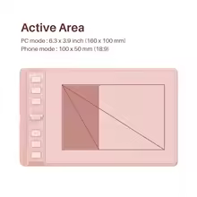 thumbnail image 2 of Huion Inspiroy 2 S H641P Graphics Drawing Tablet 6.3 x 3.9 Inch Pen Tablet with Battery Free Stylus PenTech 3.0 Scroll Wheel and 6 Shortcut Keys New, 2 of 4