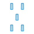 thumbnail image 2 of ZLight Weight Belt Slide Keeper Dive Fittings Holder Buckles Small Aluminum Scuba Diving Webbing Harness Retainer Tool Blue 5Set, 2 of 6