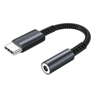 Adaptateur Audio USB-C vers 3,5 mm, Adaptateur USB Type-C vers Prise Casque Femelle 3,5 mm, Adaptateur USB-C pour Casque Adaptateur Auxiliaire Câble DAC Hi-Fi Cordon pour Samsung Galaxy, iPad Pro, MacBook