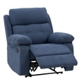 thumbnail image 4 of CorLiving Oren Extra-Wide Soft Fabric Upholstered Indoor Manual Recliner, 4 of 9
