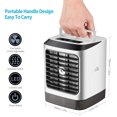 thumbnail image 2 of Mini Air Conditioner Fan, Portable Air Cooler Humidifier Desktop Spray Cooling Fan Personal Evaporative Air Cooler with 480ml Water Tank | 3 Wind Speed | 7 Colors LED Light , for Home Room Office, 2 of 6