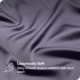 thumbnail image 3 of Bare Home Bamboo Sheet Set - Made from Rayon Fibers - Deep Pockets - 4 Piece - King, Dusty Purple, 3 of 7