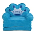 thumbnail image 2 of Foldable Cartoon Chair, Lovely Crown Multi Functional, Kindergarten Reading Sofa, Blue, with Cloth Material, for Indoor and Outdoor Use, 2 of 7