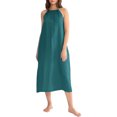 thumbnail image 4 of Kaemgyyd Robes à Col Licou pour Femmes Été Sans Manches Robe d'Été Décontractée Plage Vacances Fluide Boho Robe Midi avec Poches, 4 of 7