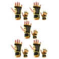thumbnail image 2 of Decodeary 2pieces Stay Comfortable And Stylish With Breathable Gym Gloves Lightweight Yellow S 5Set, 2 of 6