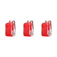 thumbnail image 4 of kurtrusly 1/2/3/5 Sac à Dos de Randonnée en Nylon Imperméable et Durable pour un Voyage Pratique Rendant Facile à Plier Rouge 3PCS, 4 of 6