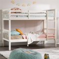 thumbnail image 2 of Walker Edison Twin over Twin Solid Wood Mission Design Bunk Bed - White, 2 of 12