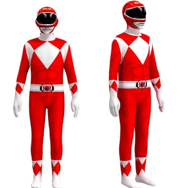 Power Rangers Cosplay Costumes for Kids Jumpsuit Fancy Dress up costume party Playsuit