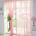thumbnail image 1 of Agiferg 1 PCS Pure Color Tulle Door Window Curtain Drape Panel Sheer Scarf Valances, 1 of 2