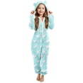 thumbnail image 1 of Pyjama pour Bébé Fille, Combinaison à Capuche à Manches Longues pour Chaleur Hivernale, 1 of 5