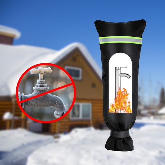 Large Outdoor Faucet Covers Insulated Protector For Winter Cold Weather Outside Cover Insulation Freezes From Freezing Spigot Faucet Socks