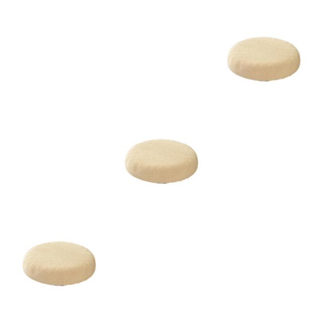 kurtrusly Stylish Round Cushions For Stools – Seating Experience Stool Cushions Polyester Seat Covers Mild Waterproofing beige 3Set