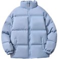 thumbnail image 1 of LinYooLi Veste Légère pour Femmes à Manches Longues Col Montant Fermeture Éclair Complète pour l'Hiver, 1 of 3