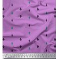 thumbnail image 2 of Soimoi Purple polyester Crepe Fabric Butidar Jamdani Printed Fabric 1 Yard 42 Inch Wide, 2 of 2