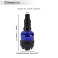 thumbnail image 4 of Unique Bargains 12mm Motorcycle Slider Frame Aluminum Alloy Plastic Wheel Fairing Protection Crash Pad Protector Guard 50mm 117mm with Bolt Blue 1 Set, 4 of 7