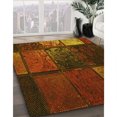 thumbnail image 3 of Ahgly Company Machine Washable Indoor Square Transitional Maroon Red Area Rugs, 8' Square, 3 of 7