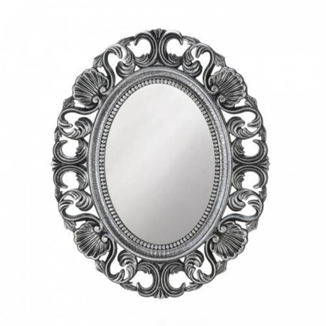 Accent Plus 10018873 Silver Scallop Wall Mirror