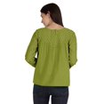 thumbnail image 4 of Moomaya Haut en Dentelle Style Victorien pour Femmes Manches Longues Tunique Décontractée Unie, 4 of 6