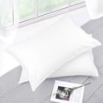 thumbnail image 2 of PiccoCasa Pure Cotton Pillowcases 2 Pcs Soft with Zipper White Standard, 2 of 7