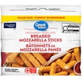 thumbnail image 1 of Bâtonnets de mozzarella panés congelé Great Value 750&nbsp;g, 1 of 4