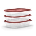 thumbnail image 4 of Rubbermaid TakeAlongs 4-Cup Food Storage Containers, Meal Prep Containers with Lids, Limited-Edition Maple Leaf Red, 3-Pack, 4 of 6