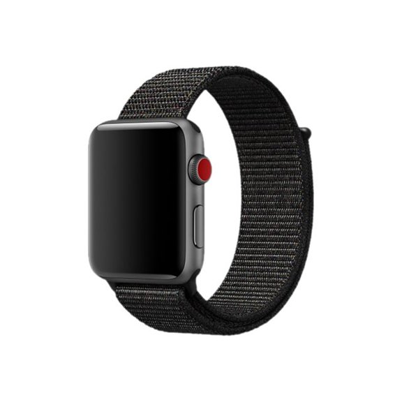 Apple 42mm Sport Loop - Strap for smart watch - 145-220 mm - black