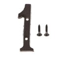 thumbnail image 2 of jifeng Metal Digit DIY Crafts House Sign Plaque Office House Door Ornament Number 1, 2 of 9