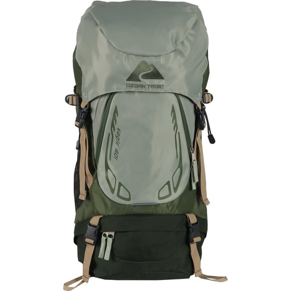 Ozark Trail 40 Liter Adult Hiking Backpack, Unisex, Beige, 40 Liter