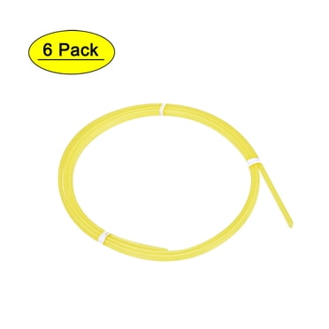 Unique Bargains 6pcs 3/16-inch Plastic Welding Rods PP Welder Rod for Hot Air Gun 3.3ft Yellow