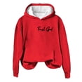 thumbnail image 3 of Prolriy Chandails à Capuchon pour Femmes, Sweat à Capuche Décontracté Imprimé Dieu Qui Écrit Encore pour Femmes Rouge m, 3 of 4