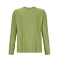 thumbnail image 5 of HAiming Chandails à Manches Longues pour Hommes, Décontractés, Couleur Unie, Col Rond, Chandail à Enfiler, Hauts de Base, Grande Taille, Pyjamas Doux, Vêtements de Détente, 5 of 5