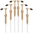 thumbnail image 1 of Dznils 6 Pack Coffee Syrup Pump Dispenser with Tip Cover for 750ml Bottles, Gold, 1 of 9