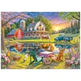 thumbnail image 1 of RoseArt - Soft Touch 1000-Piece - Backyard- Adult Interlocking Puzzle, 1 of 6