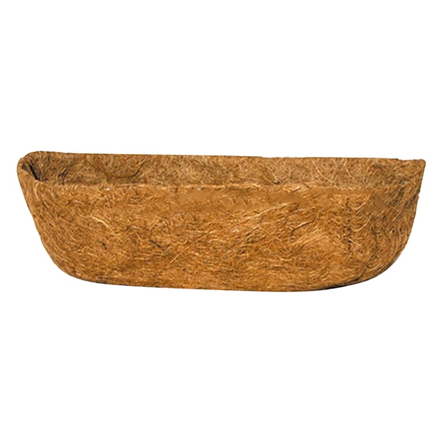 Jierger Hanging Basket Coconuts Fiber Planter- 30 Inch Window Box Liners Coconut Coir Basket Liners, Planter Box Coconut Liner for Window Flower Box Pots, Fence Trough Planter, Wall Planter Basket