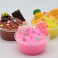 thumbnail image 2 of EIMELI Fluffy Doughnut Chocolate Cream Brushed Sime Putty Clay Soft Squishies DIY Toy, 2 of 10